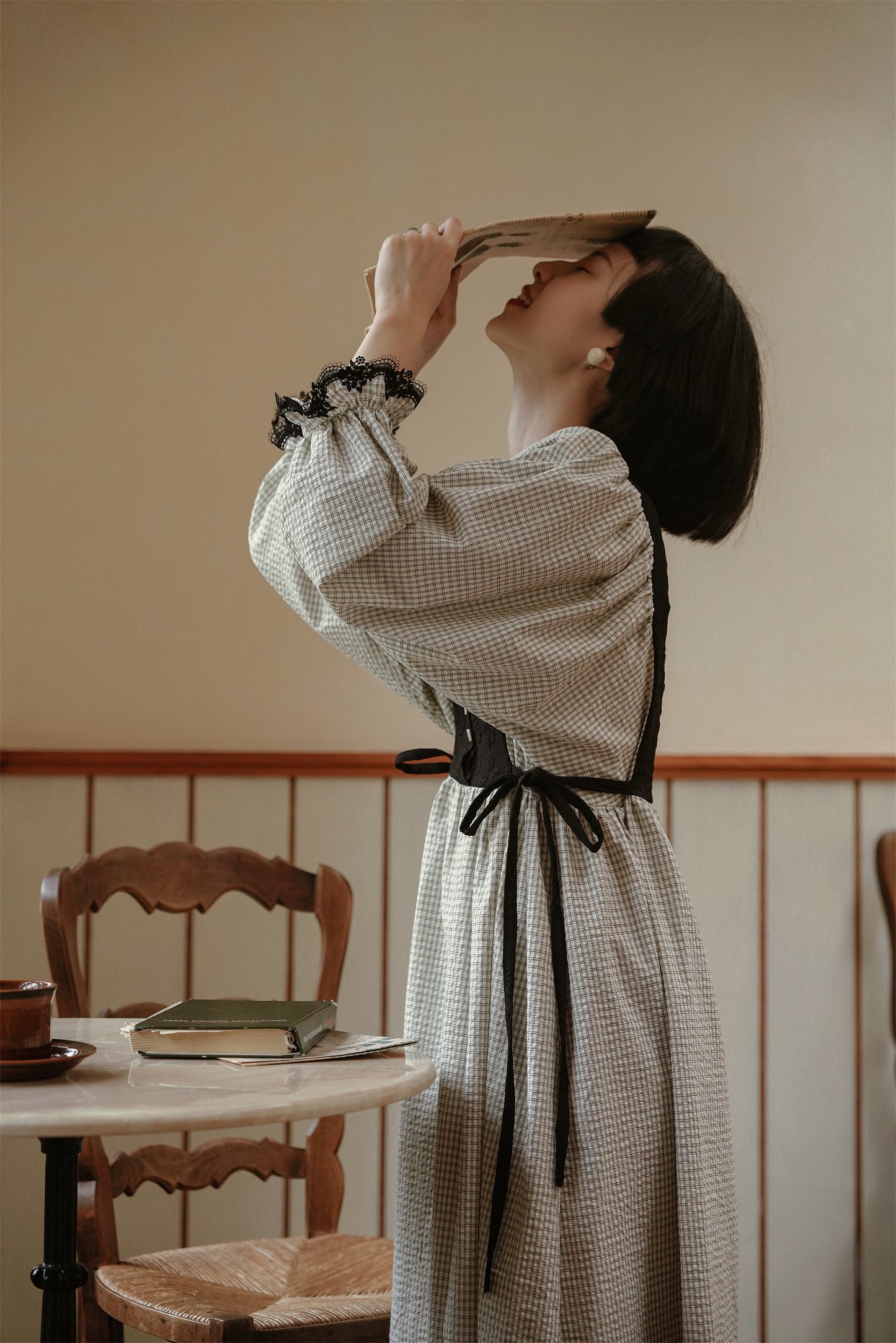 チェックワンピース•9502230618