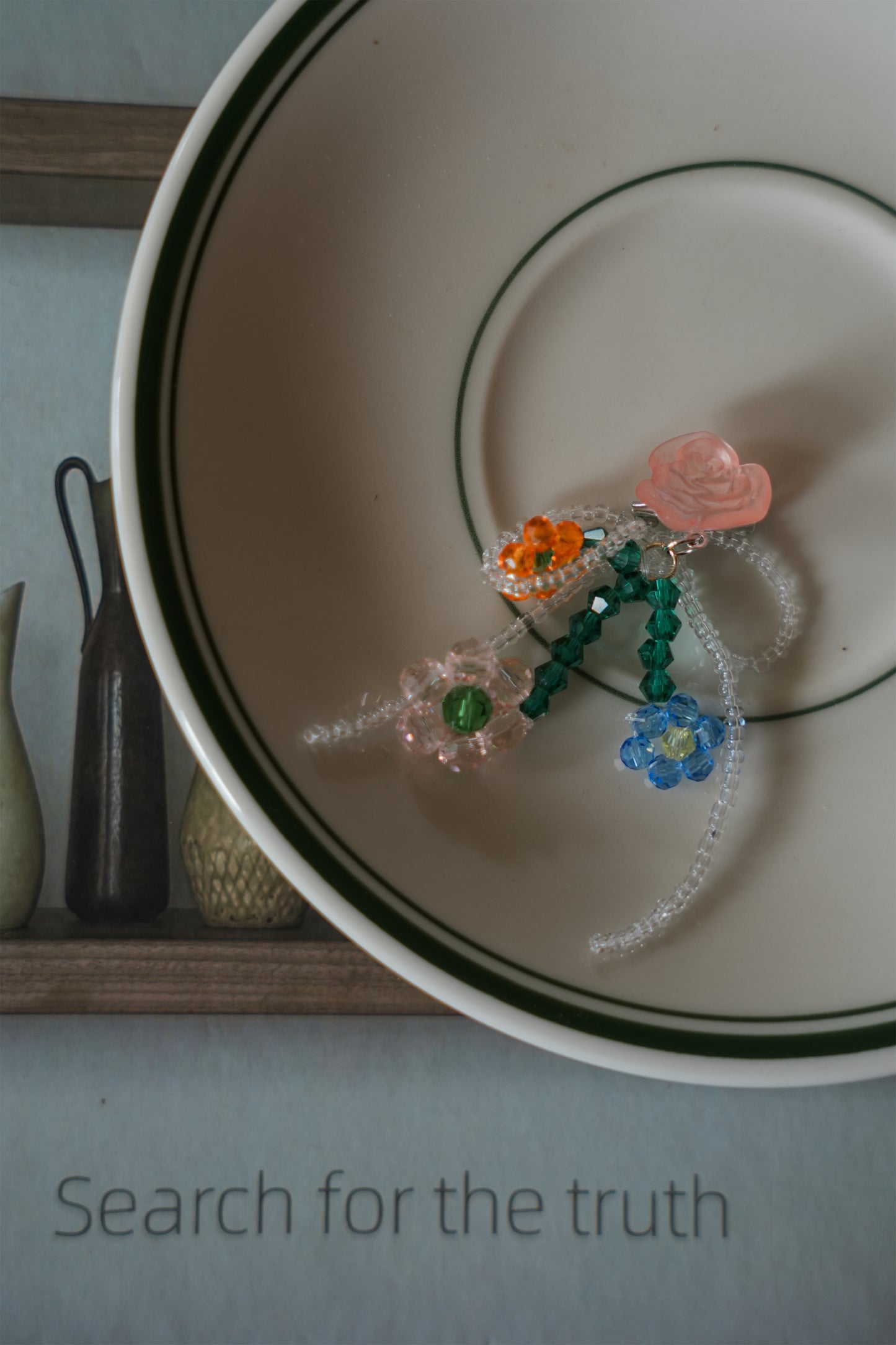 ローズリボンブローチ•SP17