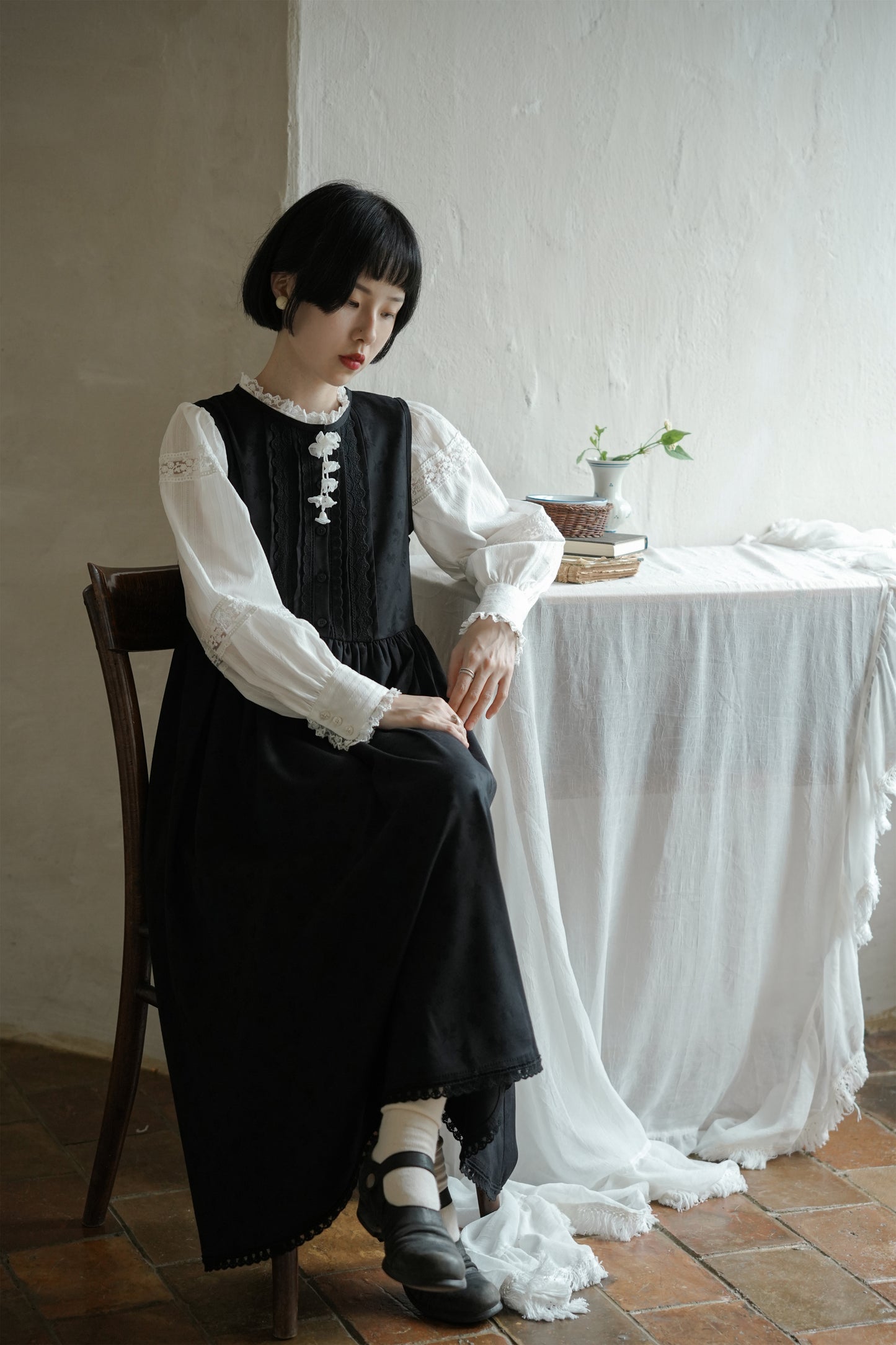 ワンピース（ブローチ別売り）·6518250585/ブラウス·6198200602