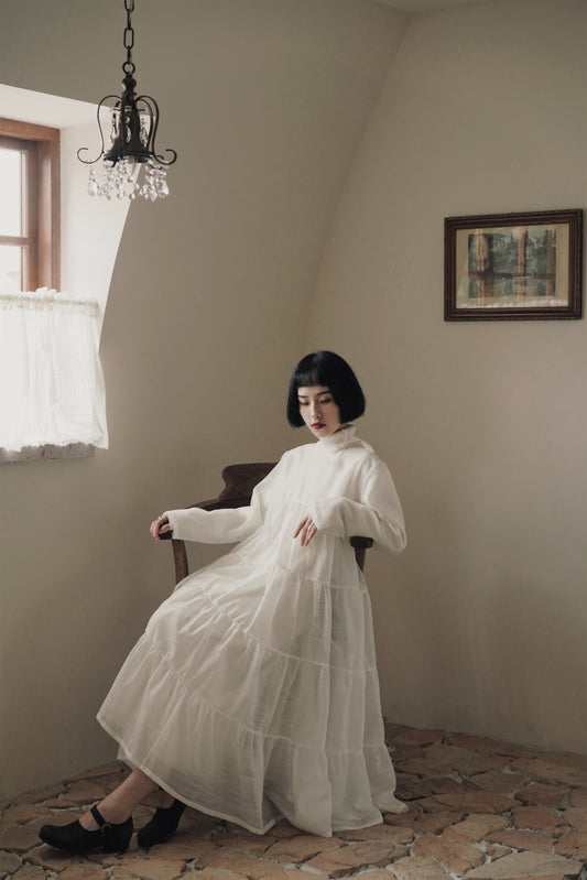 シアードレス•6629200714 /ハイネックニットワンピース•9833200904(4月上旬発送予定)