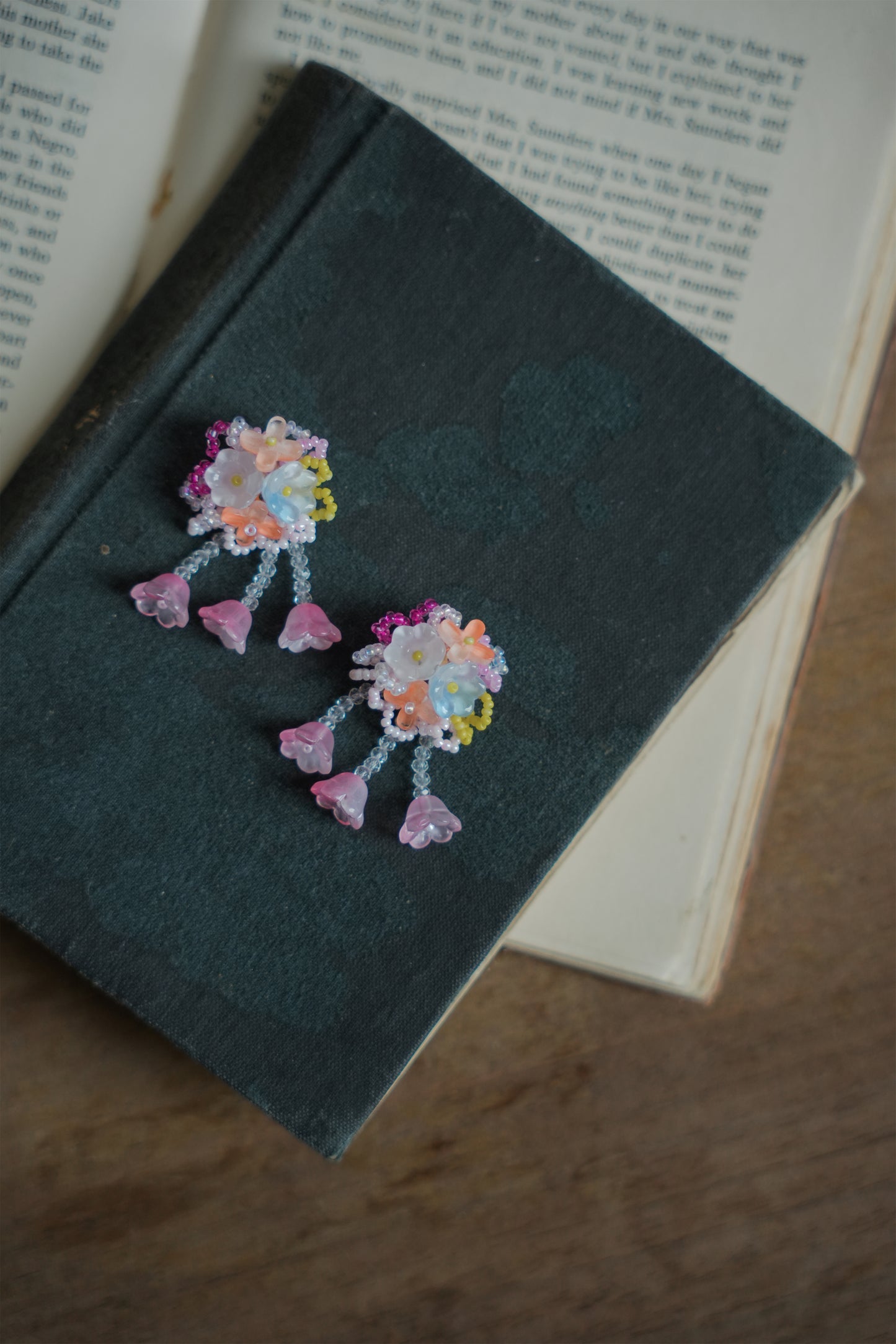 ピンクフラワーブローチ•SP18