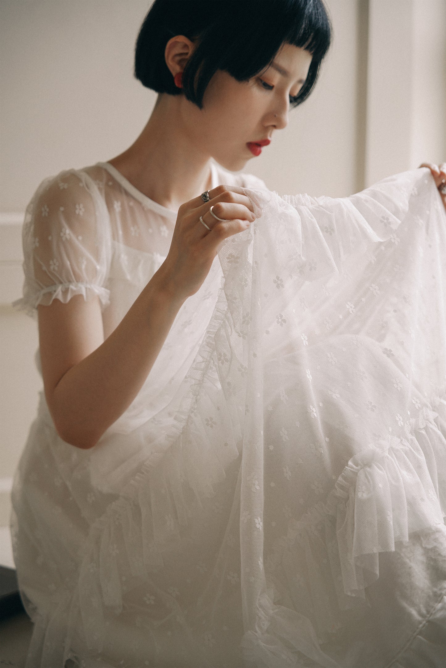 チュールワンピース•6658240501