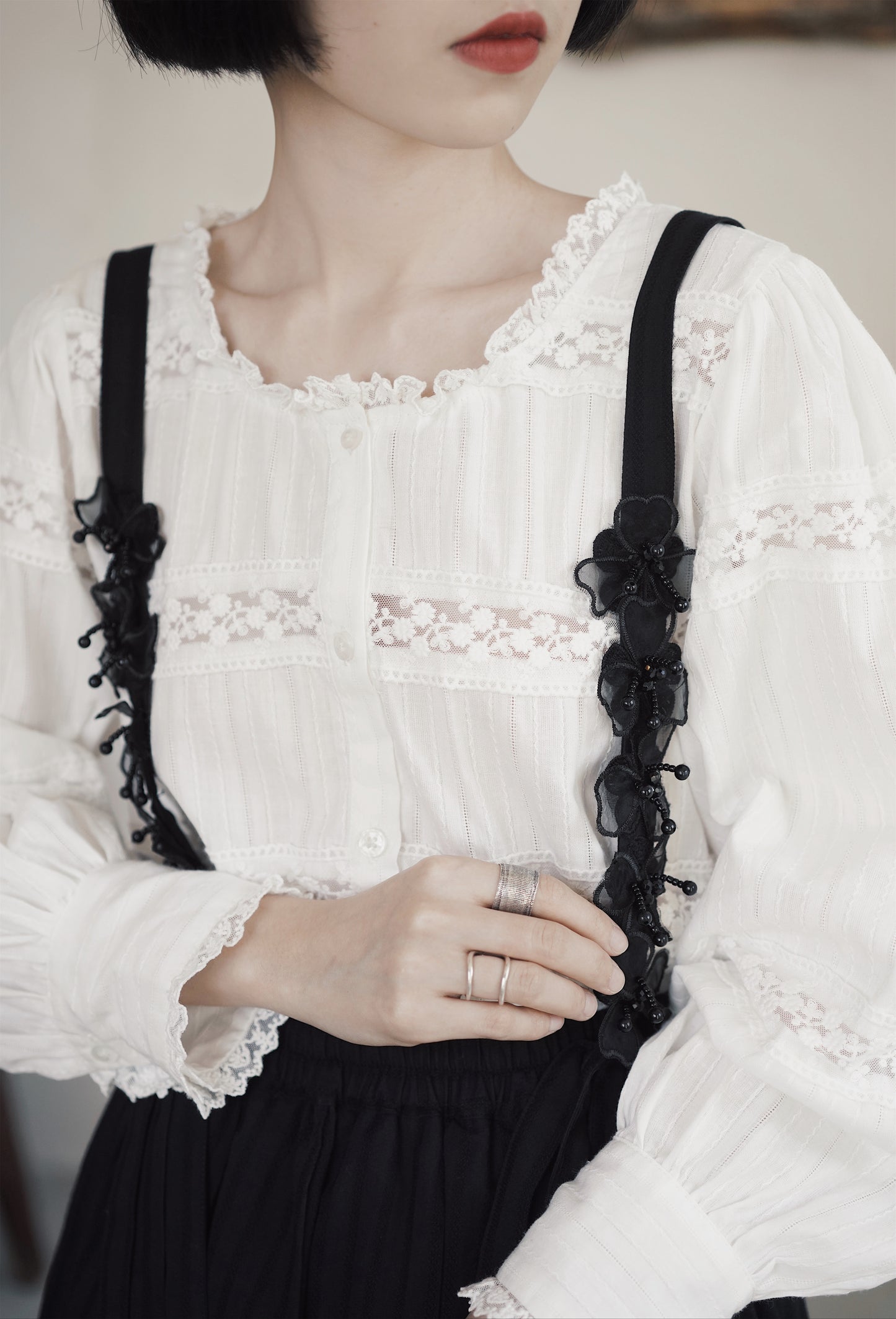 サスペンダースカート•7819202035B/プラウス·6198200602