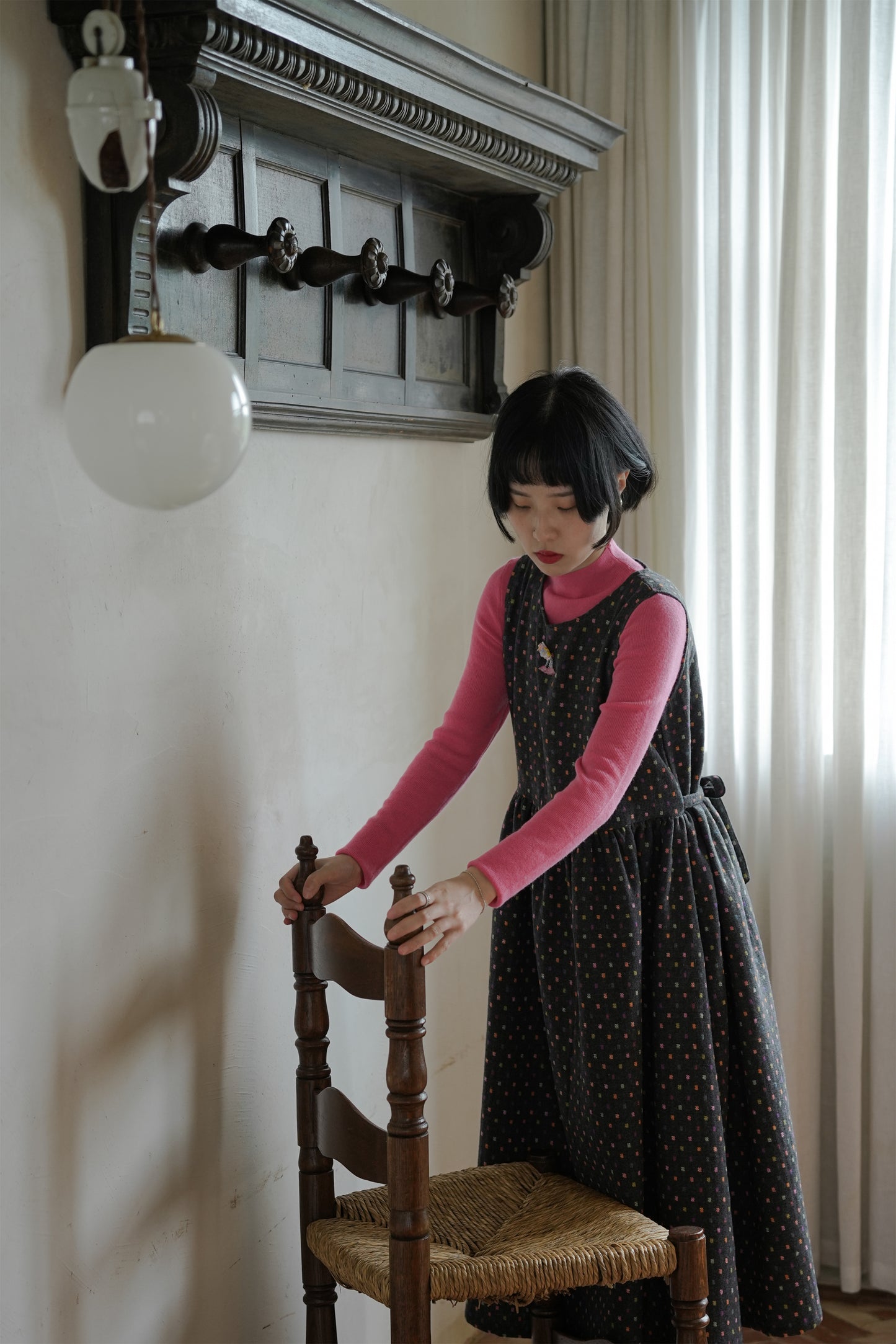 ワンピース•6528250563/ピンクウールニット·7288250564