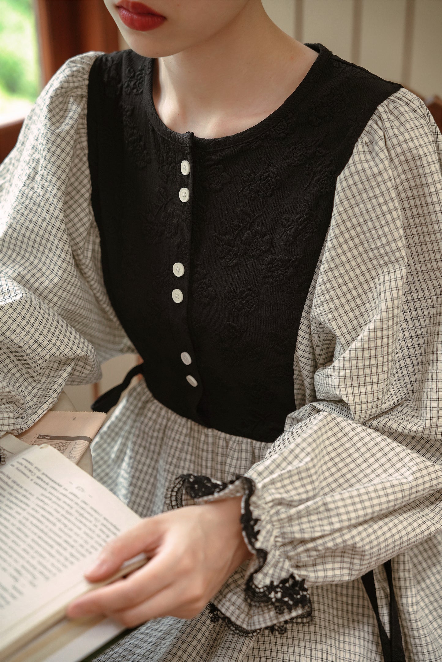 チェックワンピース•9502230618