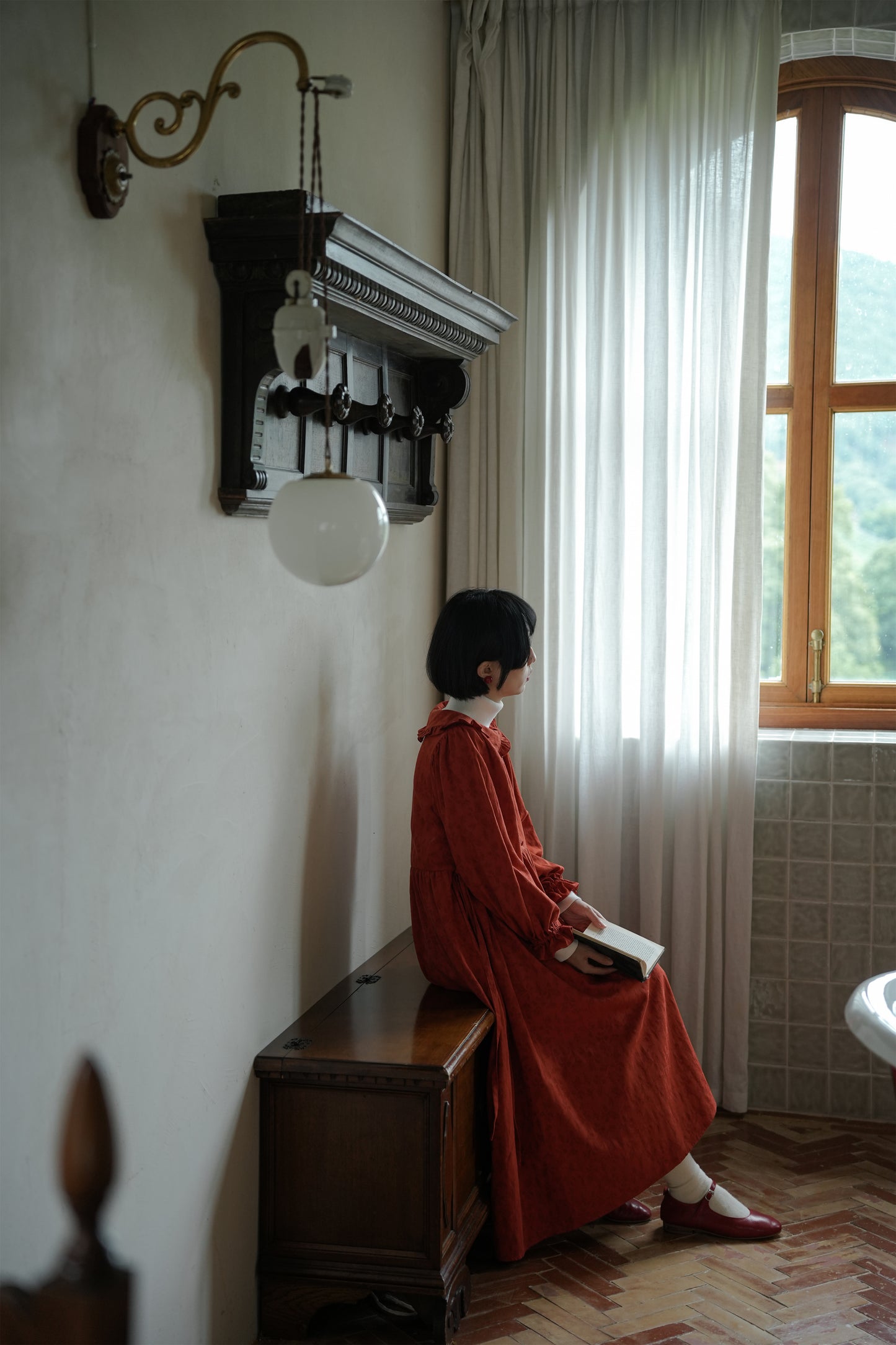 ワンピース•4165250504/ハイネックニットワンピース•9833200904