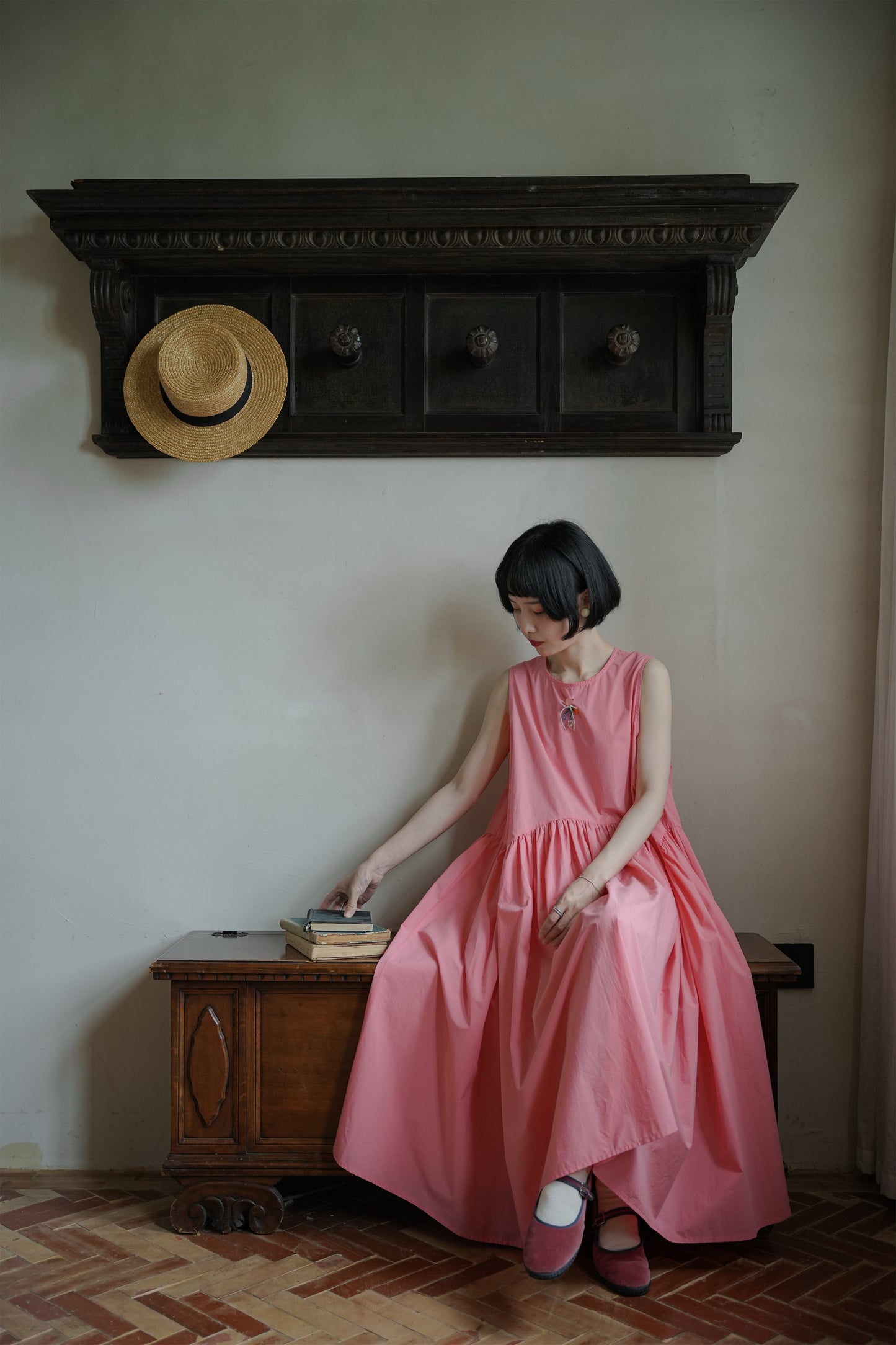 ローズリボンブローチ•SP17