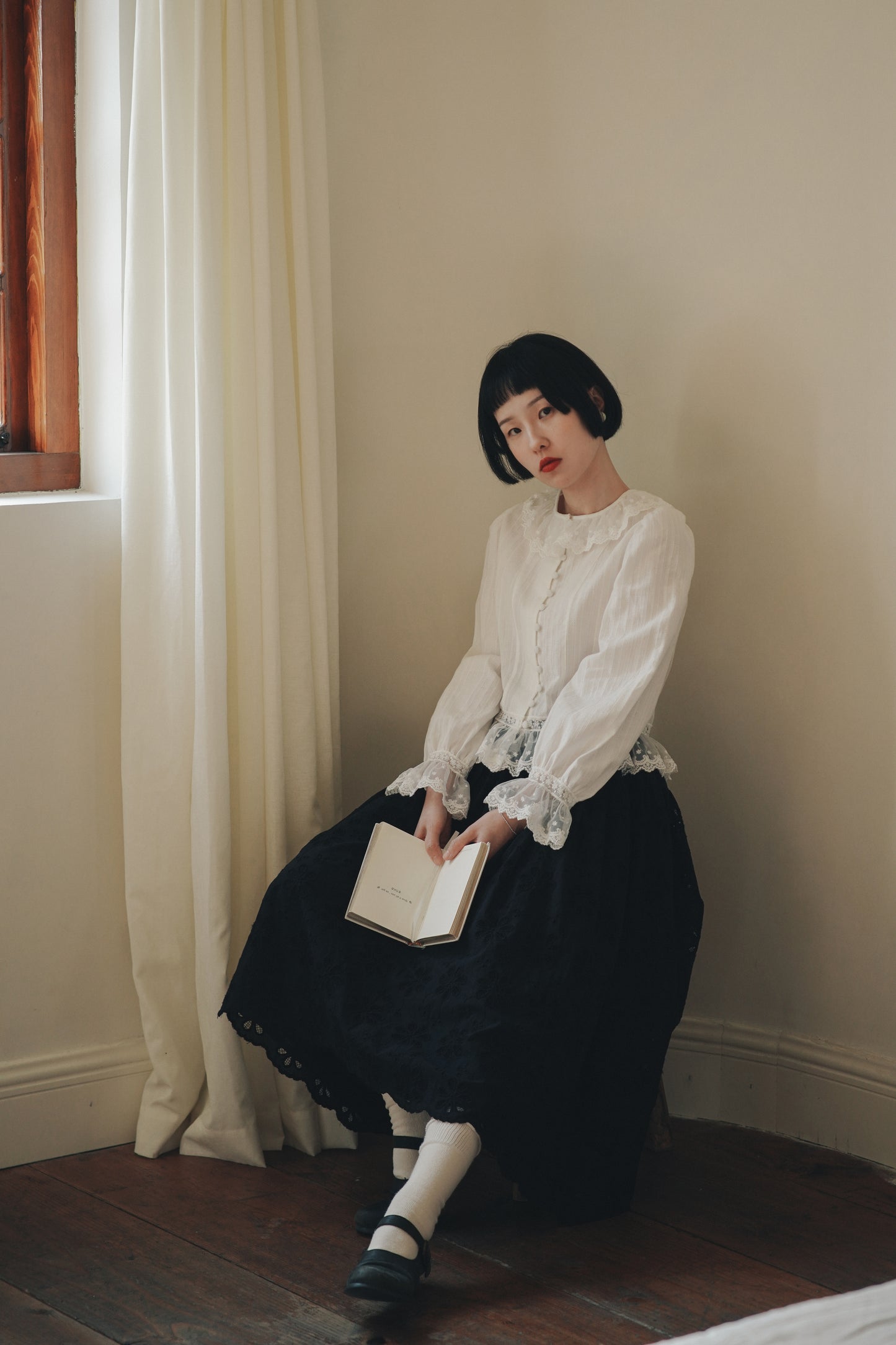 ブラウス•6577241007/スカート•9233241296(4月中旬発送予定)